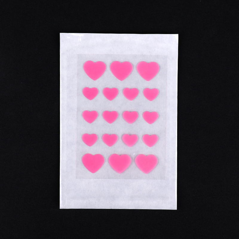 18 قطعة من رقعة حب الشباب على شكل قلب وردي/ضمادة غروانية مائية (حجم 18 قطعة: تحتوي هذه المجموعة على 18*رقعة. 11 ملم (12 قطعة) و 15 ملم (6 قطع))